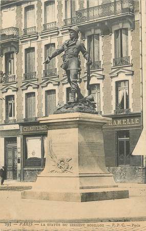 CPA FRANCE 75 " Paris 11ème, Statue du Sergent Bobillot". / JOURNALISTE
