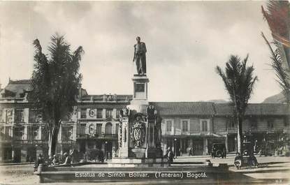 CPA COLOMBIE "Statue de Simon Bolivar"