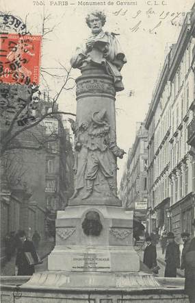 CPA FRANCE 75 " Paris 9ème, Monument de Gavarni". / DESSINATEUR