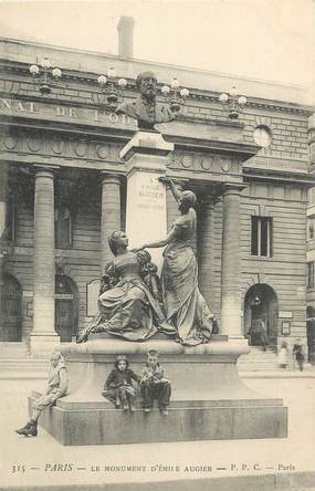 CPA FRANCE 75 " Paris 6ème, Monument Emile Augier". / POETE