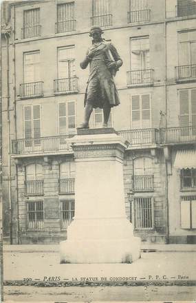 CPA FRANCE 75 " Paris 6ème, Statue de Condorcet, ". / PHILOSOPHE POLITIQUE