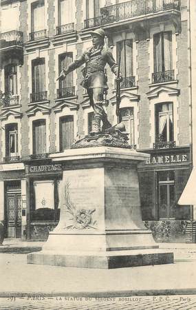 CPA FRANCE 75 " Paris 11ème, Statue du Sergent Bobillot". / JOURNALISTE