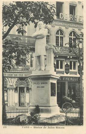 CPA FRANCE 75 " Paris 8ème, Statue de Jules Simon". / PHILOSOPHE