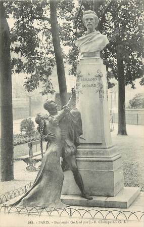 CPA FRANCE 75 " Paris 6ème, Le monument Benjamin Godard". / COMPOSITEUR
