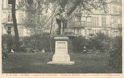 CPA FRANCE 75 " Paris 9ème, Square de Vintimille, Statue de Berlioz". / MUSICIEN