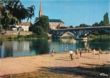 CPSM FRANCE 86 "St Martin la Rivière, La plage sur la Vienne".