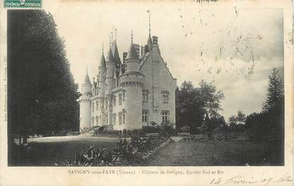 CPA FRANCE 86 "Savigny sous Faye, Le château".