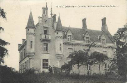 CPA FRANCE 86 "Persac, Château des sablonnières de Queaux".