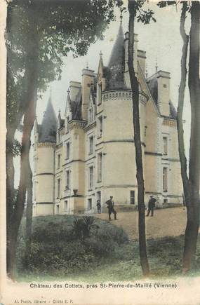 CPA FRANCE 86 "Près de St Pierre de Maillé, Le château de Cottets".