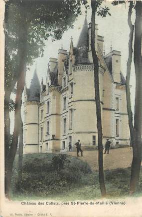 CPA FRANCE 86 "Près de St Pierre de Maillé, Le château de Cottets".