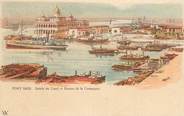 Egypte CPA EGYPTE "Port Saïd, entrée du Canal et bureau de la Compagnie"