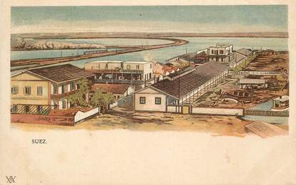 CPA EGYPTE "Suez, une vue"