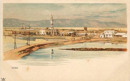 CPA EGYPTE "Suez, une vue  "