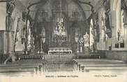 76 Seine Maritime CPA FRANCE 76 " Escles, Intérieur de l'église".