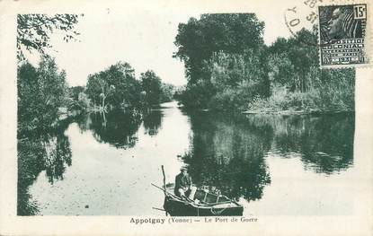 CPA FRANCE 89 " Appoigny, Le port de Gorre".