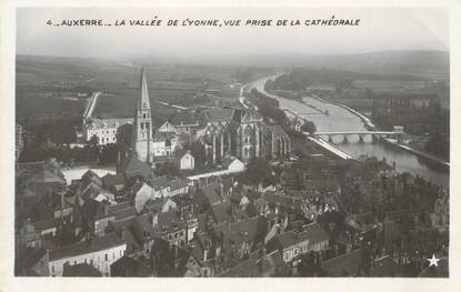 CPSM FRANCE 89 " Auxerre, La vallée de l'Yonne, vue prise de la cathédrale".