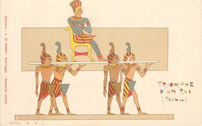 CPA EGYPTE "Triomphe d'un roi"