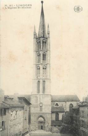 CPA FRANCE 87 " Limoges, L'église St Michel".