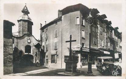 CPSM FRANCE 87 " Limoges, Eglise St Aurélien et rue des Bouchers".