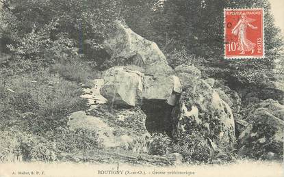 CPA FRANCE 91 " Boutigny, Grotte préhistorique".