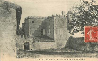 CPA FRANCE 24 " Saint Nexant, Entrée du château du diable".