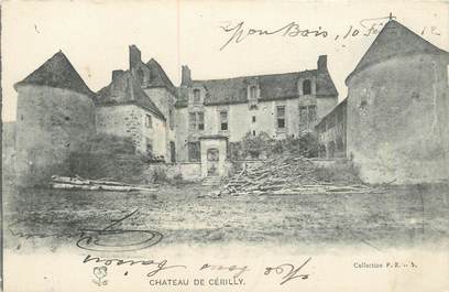 CPA FRANCE 03 " Cérilly, Le château".