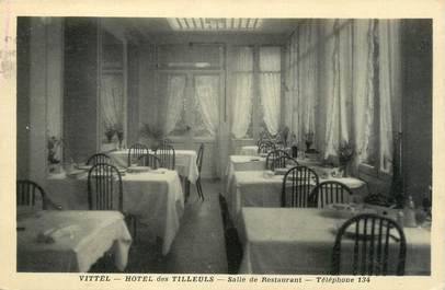 CPA FRANCE 88 "Vittel, Hôtel des Tilleuls, Salle de restaurant".