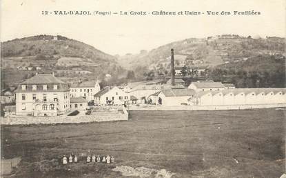 CPA FRANCE 88 "Val d'Ajol, La Croix et Usine, Vue des Feuillées".