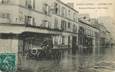 CPA FRANCE 92 " Clichy, Boulevard National, rue Dubois". / INONDATIONS de 1919
