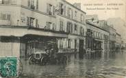 92 Haut De Seine CPA FRANCE 92 " Clichy, Boulevard National, rue Dubois". / INONDATIONS de 1919