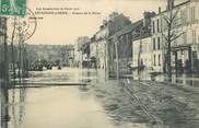 92 Haut De Seine CPA FRANCE 92 " Boulogne sur Seine, Avenue de la Reine". / INONDATIONS DE 1910