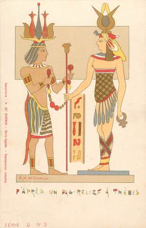 CPA EGYPTE "Thèbes"