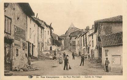 CPA FRANCE 23 " Pays Marchois, Entrée du village".