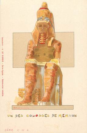 CPA EGYPTE "Un des Colosses de Memnon"