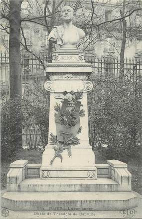 CPA FRANCE 75 "Paris 6ème, Buste de Théodore de Banville". / POETE