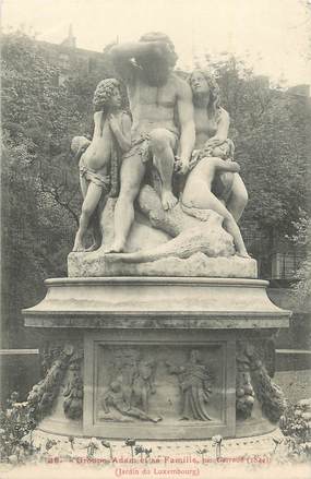 CPA FRANCE 75 "Paris 6ème, Le Monument du groupe Adam et sa famille dans le Jardin du Luxembourg".