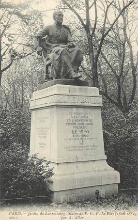 CPA FRANCE 75 "Paris 6ème, Le monument de Frédéric Le Play au Jardin du Luxembourg" . / ECONOMISTE