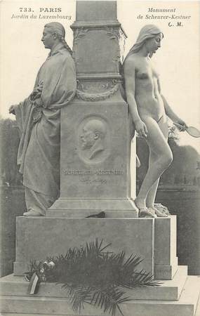 CPA FRANCE 75 "Paris 6ème, Jardin du Luxembourg, Monument de Scheurer Kestner". / HOMME POLITIQUE