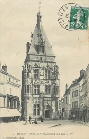 CPA FRANCE 28 " Dreux, Hôtel de Ville".