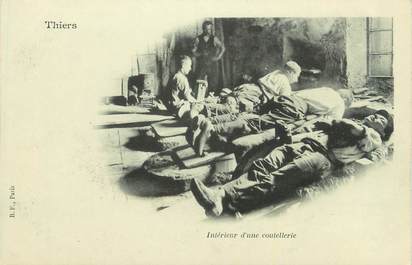 CPA FRANCE 63 " Thiers, Intérieur d'une coutellerie".