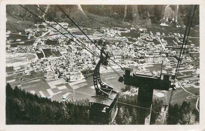 CPSM FRANCE 74 " Chamonix et Plan Praz, Le téléphérique".