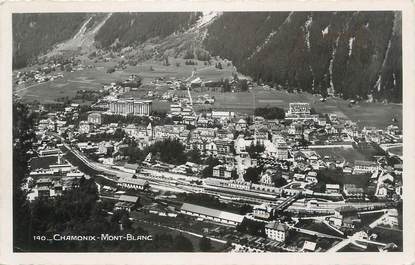 CPSM FRANCE 74" Chamonix - Mont Blanc, Vue aérienne".