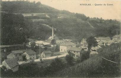 CPA FRANCE 38 " Nivolas, Quartier du Curtet".