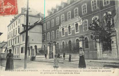 CPA FRANCE 73 " Pont de Beauvoisin, Ecoles pratique commerciale"