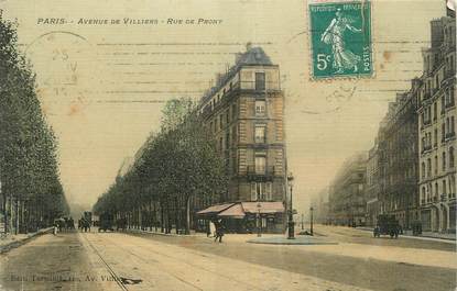 CPA FRANCE 75 " Paris 17ème, Avenue de Villiers , rue de Prony" .