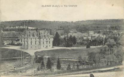 CPA FRANCE 76 " Clères, Vue générale".