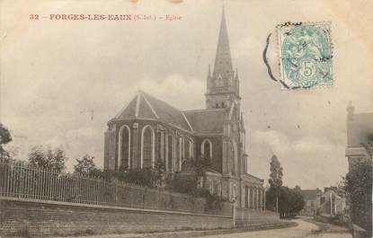 CPA FRANCE 76 "Forges les eaux, L'église".