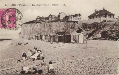 CPA FRANCE 76 "Criel Plage, La plage vers le Tréport".