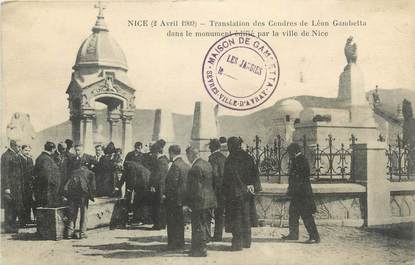 CPA FRANCE 06 " Nice, Translation des cendres de Léon Gambetta dans le monument édifié par la ville".