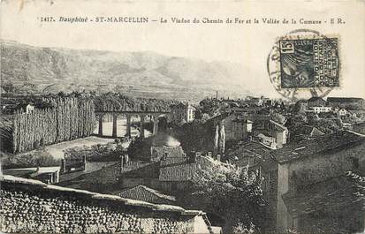 CPA FRANCE 38 " St Marcellin, Le viaduc du chemin de fer et la vallée de la Cumane".
